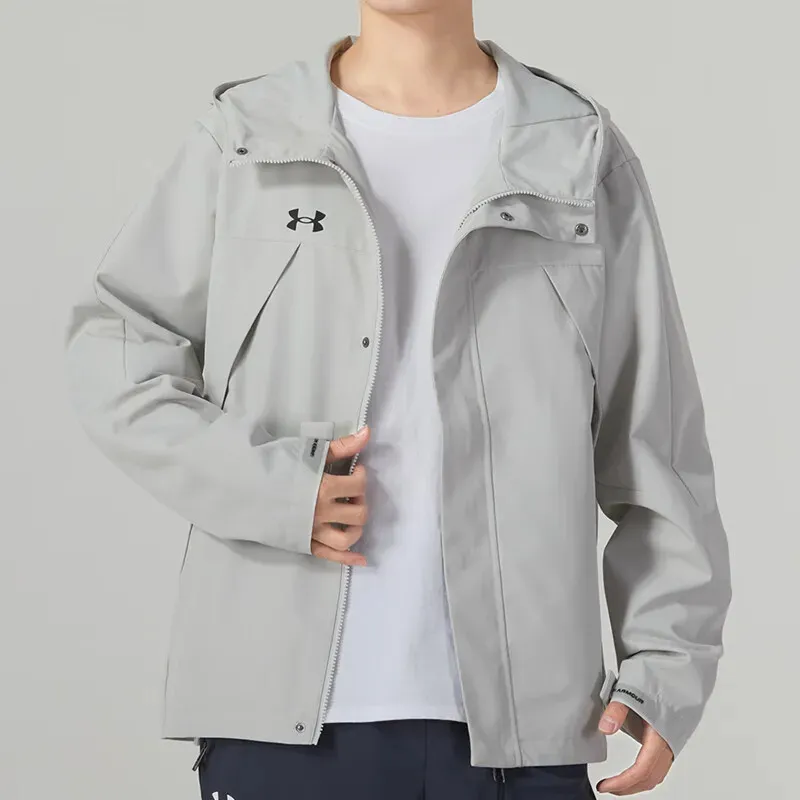 Under Armour Jackets Coats Men's Light Gray-2