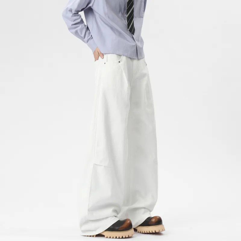 TESTUNG Jeans Unisex White Extended Style-13