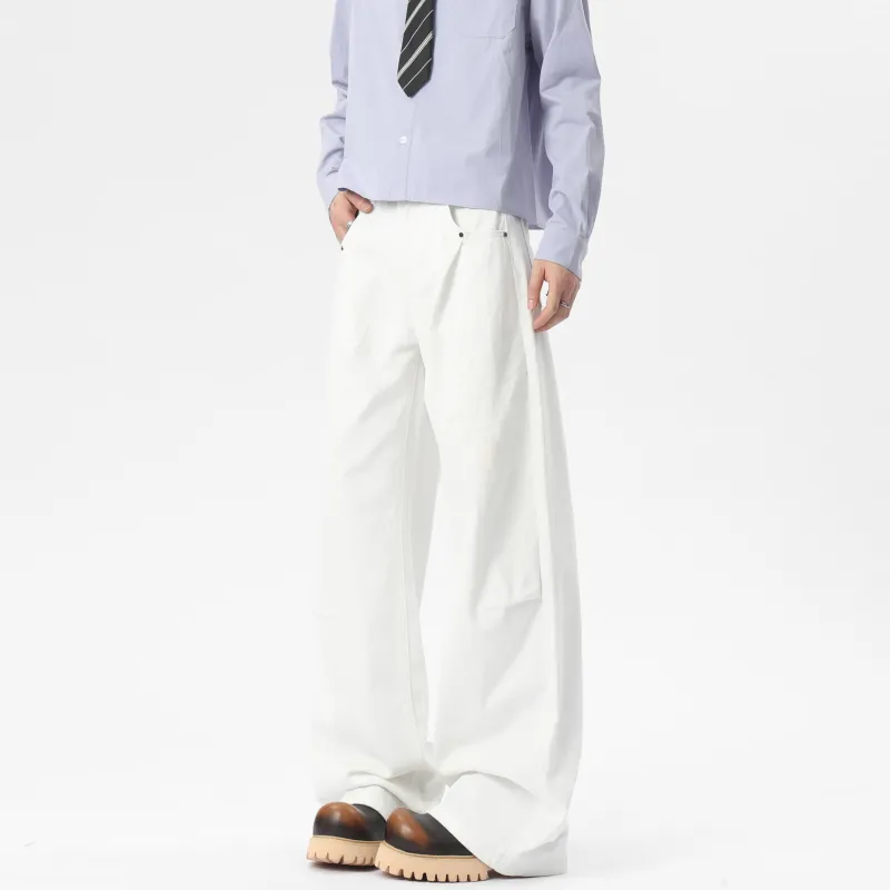 TESTUNG Jeans Unisex White Extended Style-12