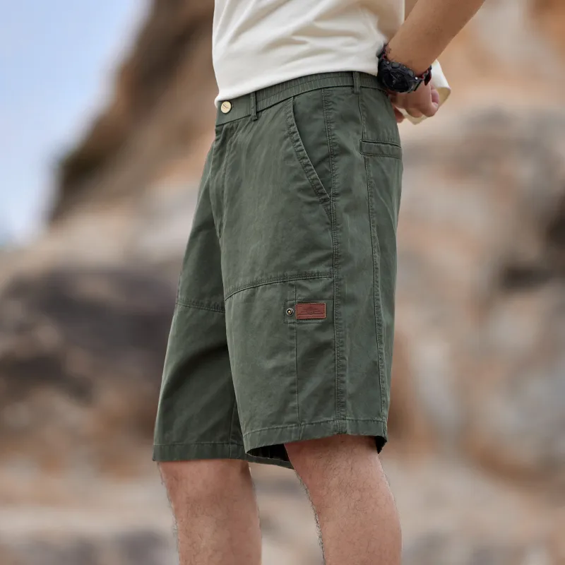 Jeep Cargo Shorts Unisex Army Green-4