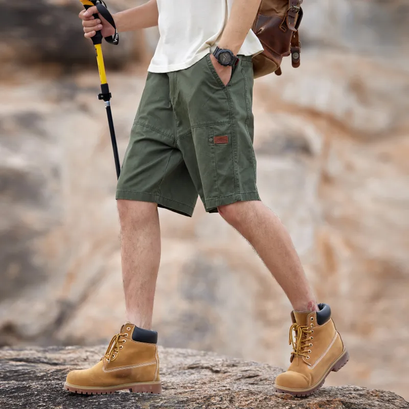Jeep Cargo Shorts Unisex Army Green-3