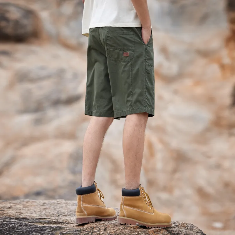 Jeep Cargo Shorts Unisex Army Green-1