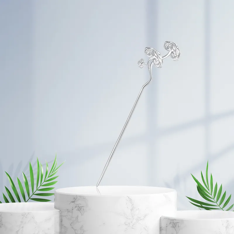 OSSINMI S925 Silver Hairpins Women's-1