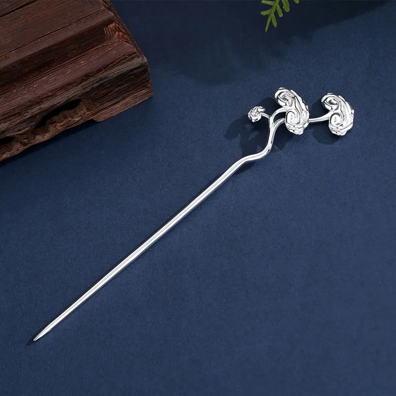 OSSINMI S925 Silver Hairpins Women's-3