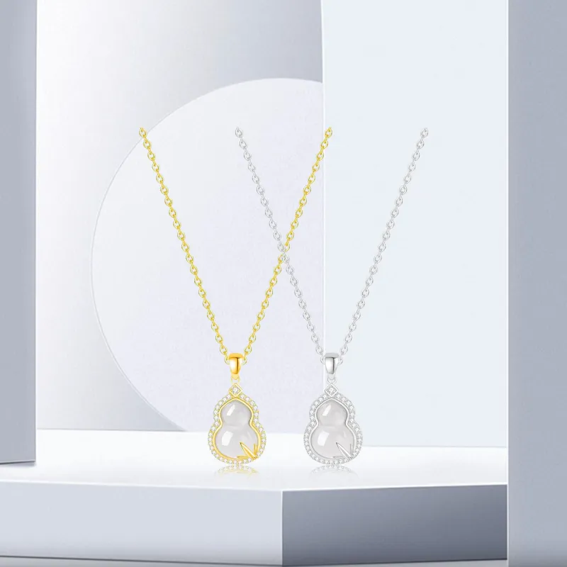 OSSINMI Chalcedony Necklaces Women's-14