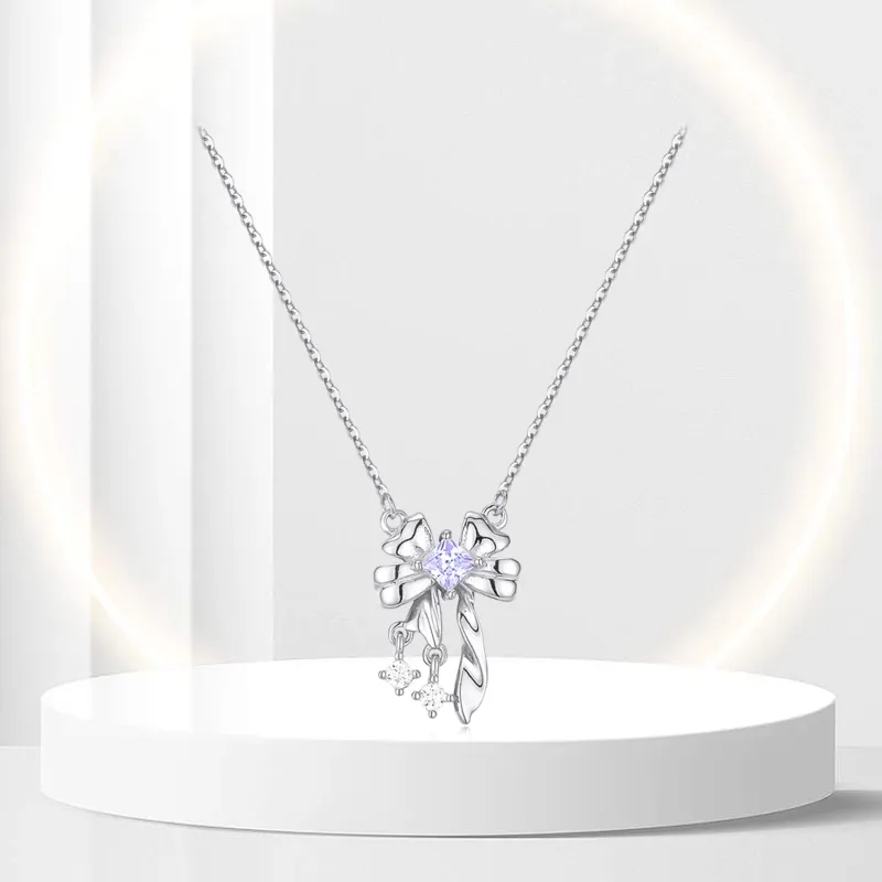OSSINMI S925 Silver Necklaces Women's-4