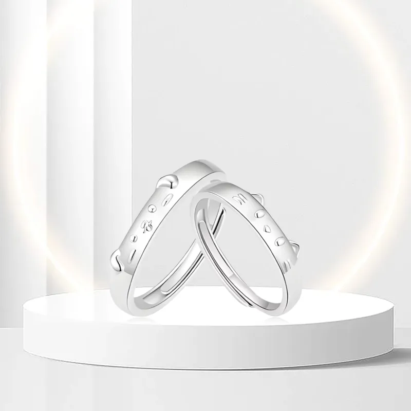OSSINMI S 999 Fine Silver Rings Unisex-4
