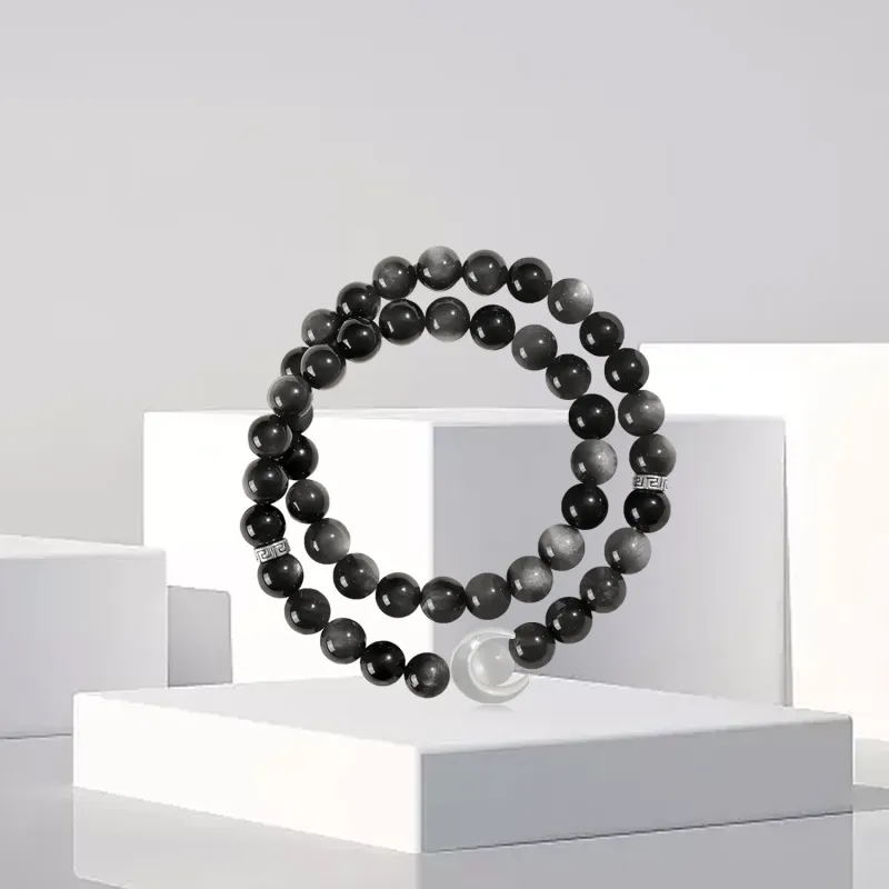 OSSINMI Glass Cat Eye Bracelets Unisex-1