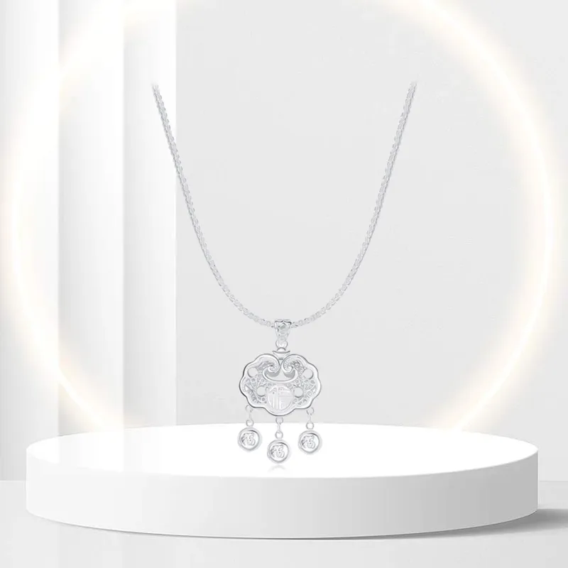 OSSINMI 999 Fine Silver Necklaces Women's-1