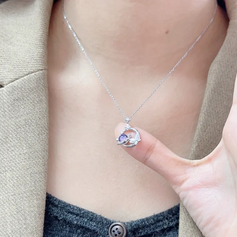 OSSINMI S925 Silver Necklaces Women's-5