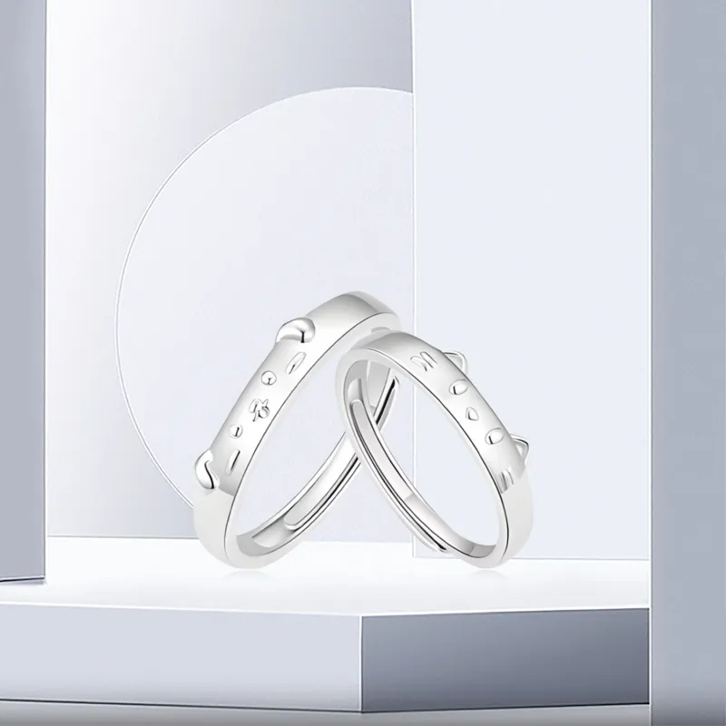 OSSINMI S 999 Fine Silver Rings Unisex-1