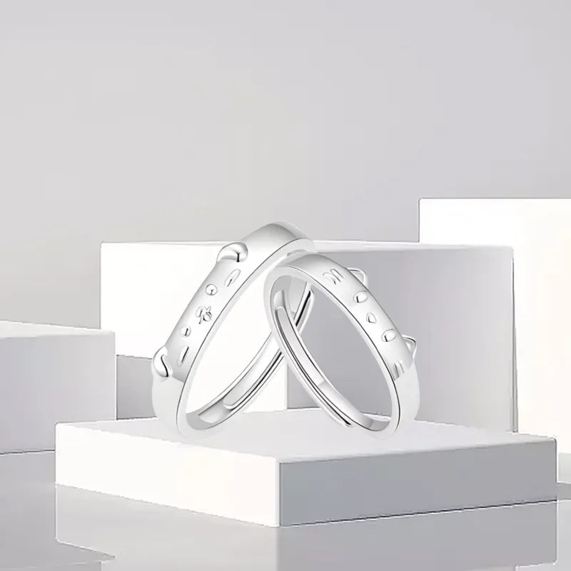 OSSINMI S 999 Fine Silver Rings Unisex-2
