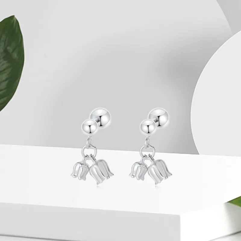 OSSINMI S925 Silver Earrings Women's-6