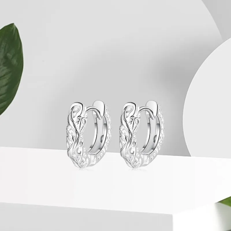 OSSINMI A925 Silver Earrings Unisex-2