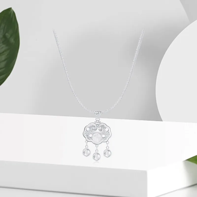 OSSINMI 999 Fine Silver Necklaces Women's-2