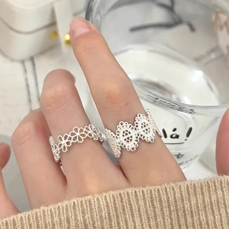 OSSINMI S925 Silver Rings Women's-4