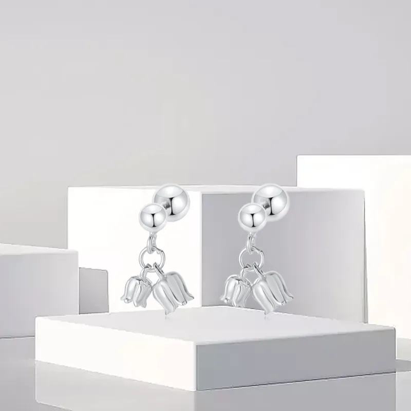 OSSINMI S925 Silver Earrings Women's-7