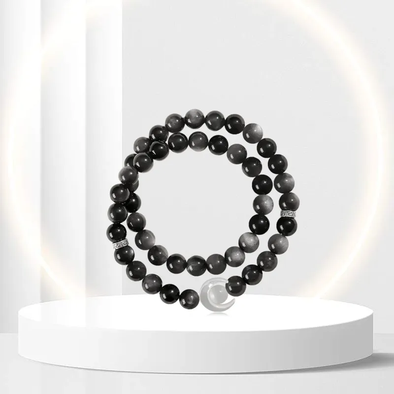 OSSINMI Glass Cat Eye Bracelets Unisex-3
