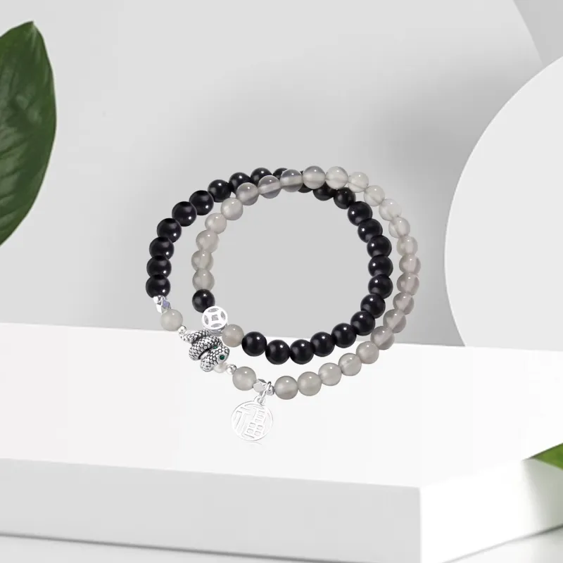 OSSINMI Agate Jade Bracelets Unisex-6