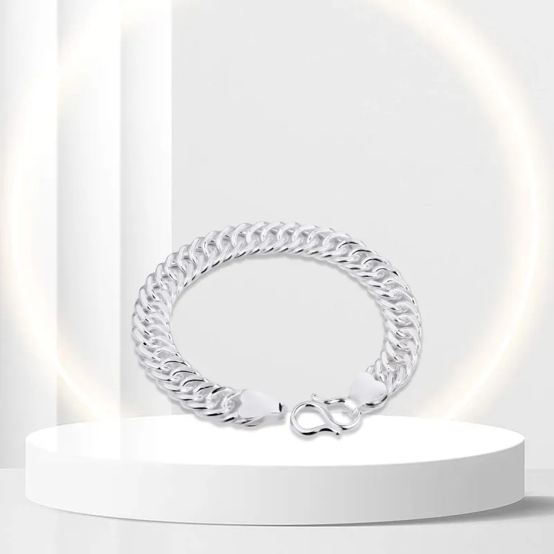 OSSINMI 999 Fine Silver Pure Silver Bracelets Unisex-4