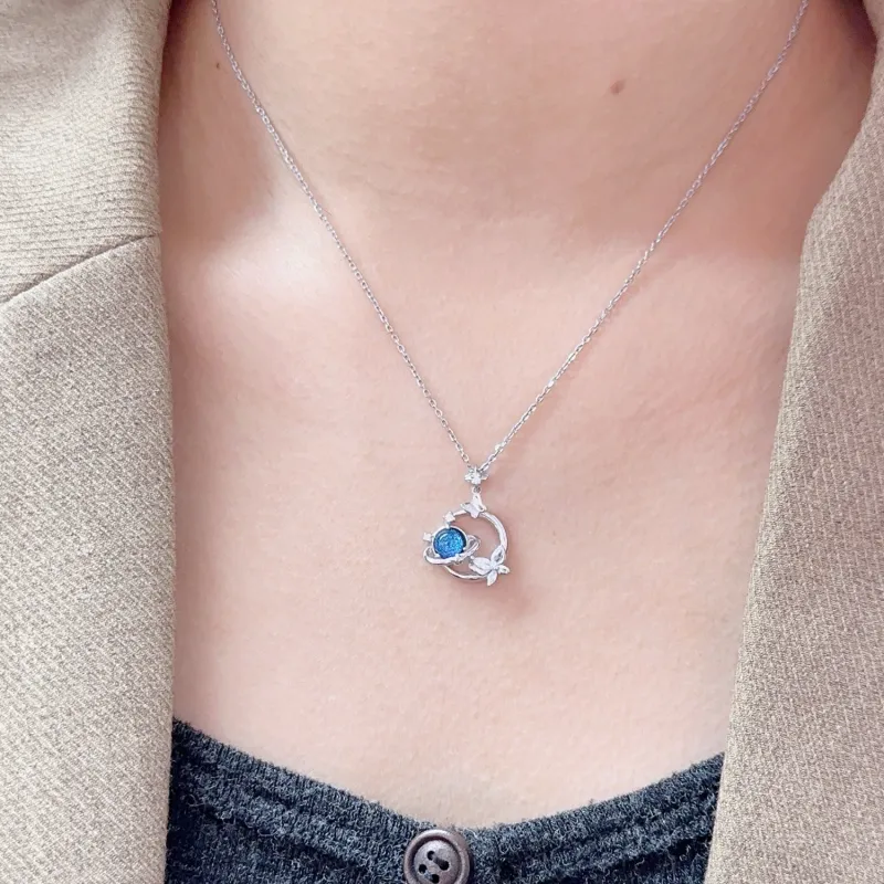 OSSINMI S925 Silver Necklaces Women's-4