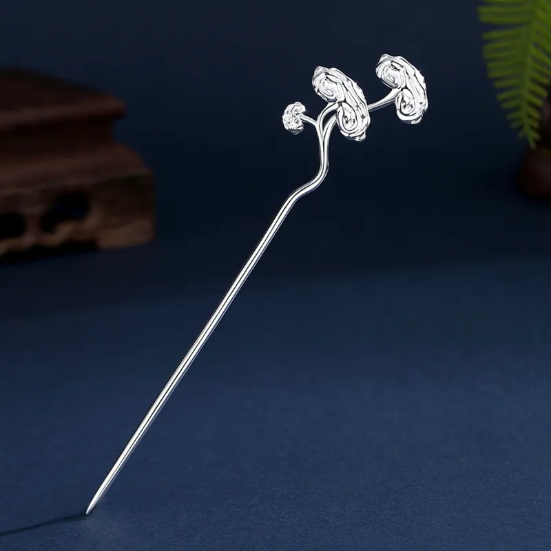 OSSINMI S925 Silver Hairpins Women's-2