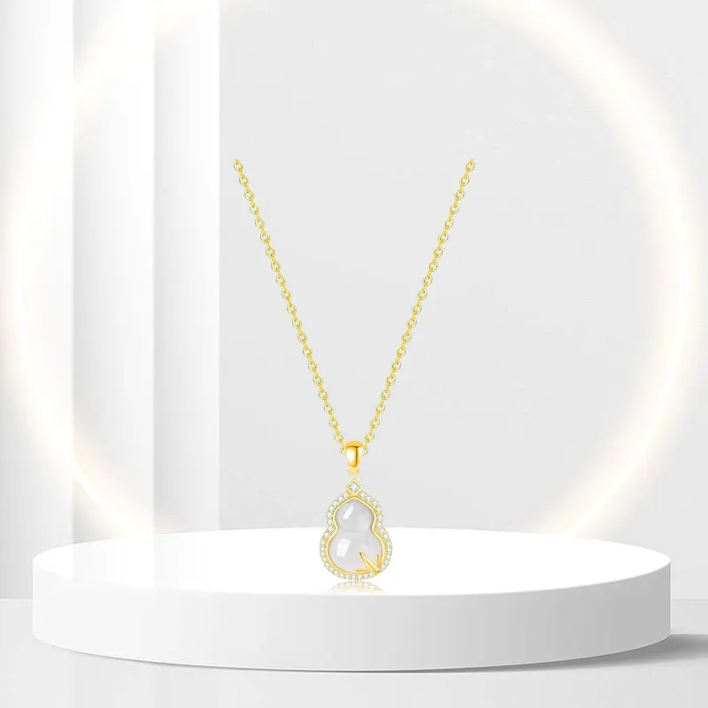 OSSINMI Chalcedony Necklaces Women's-11