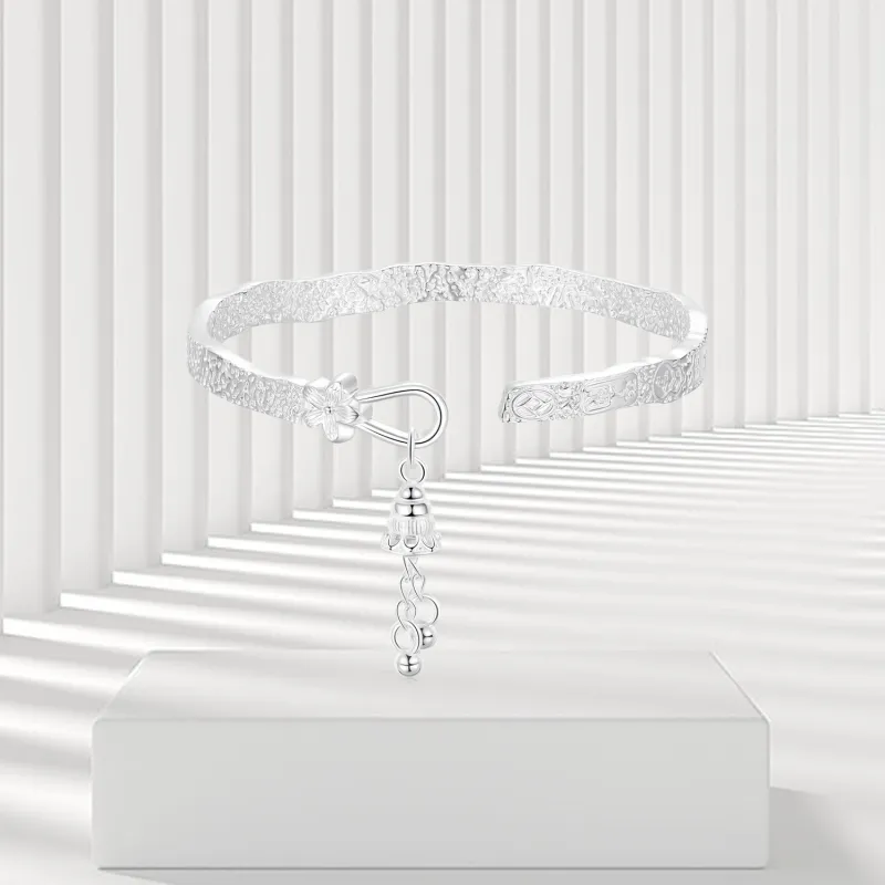 OSSINMI 999 Fine Silver Bangles Women's-1