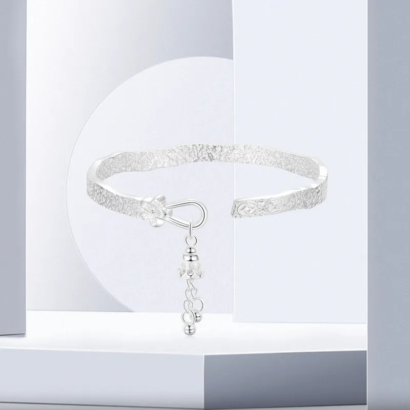 OSSINMI 999 Fine Silver Bangles Women's-2