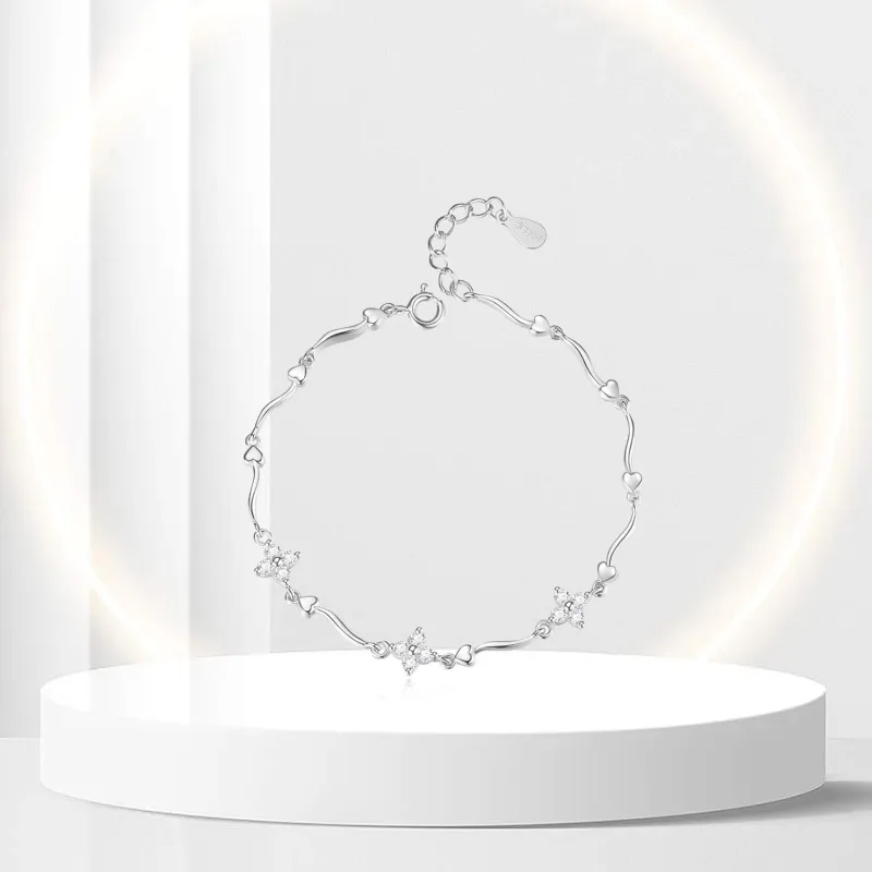OSSINMI S925 Silver Bracelets Women's-5