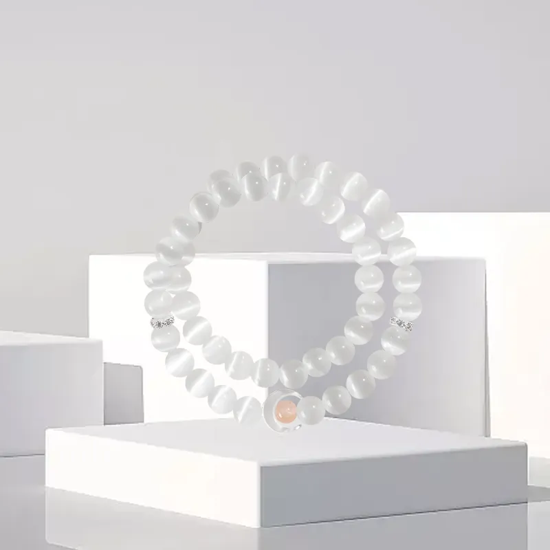 OSSINMI Glass Cat Eye Bracelets Unisex-7