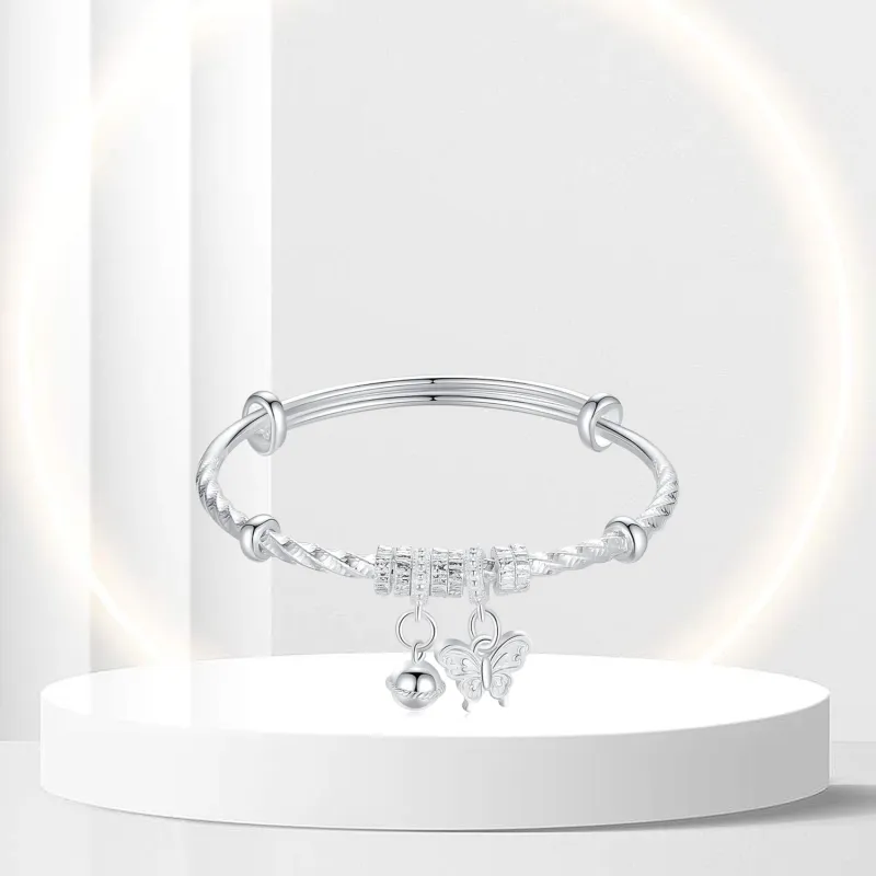 OSSINMI 999 Fine Silver Bangles Women's-1