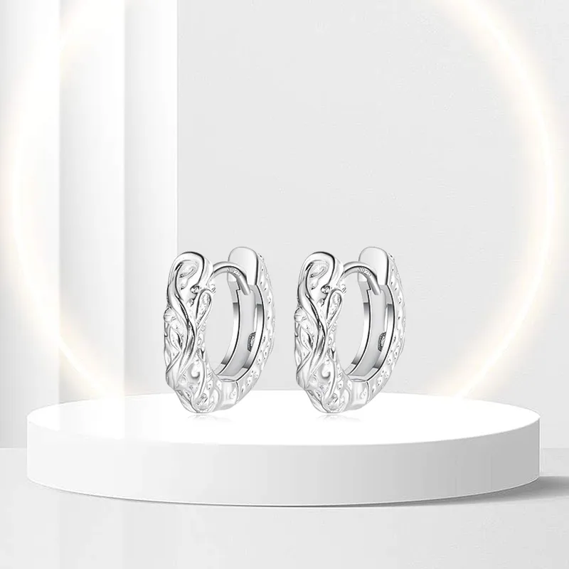 OSSINMI A925 Silver Earrings Unisex-1