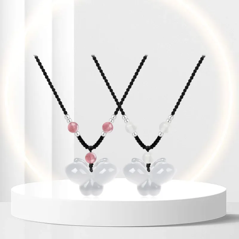 OSSINMI Chalcedony Necklaces Women's-9