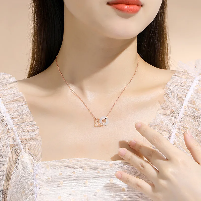 GIFU Chalcedony Jade Necklaces Women's-3