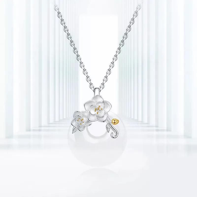 GIFU Chalcedony Jade Necklaces Women's-1
