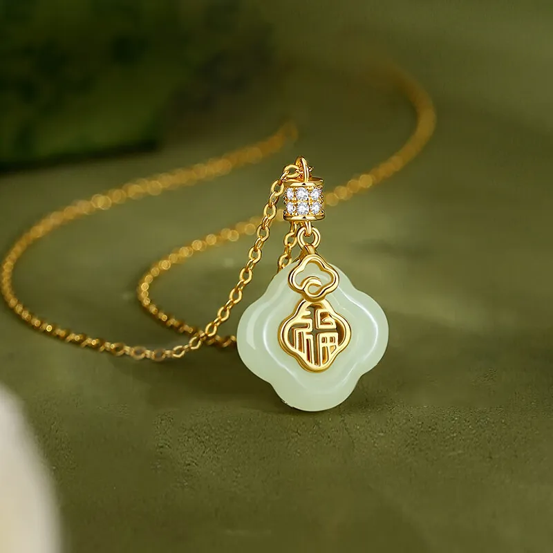 GIFU Serpentine Jade Necklaces Unisex-1