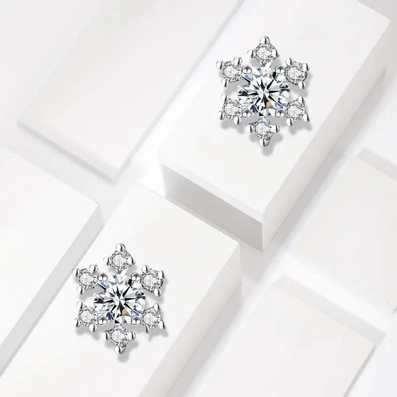 Fan Xing As Season 999 Fine Silver Stud Earrings Women's-2