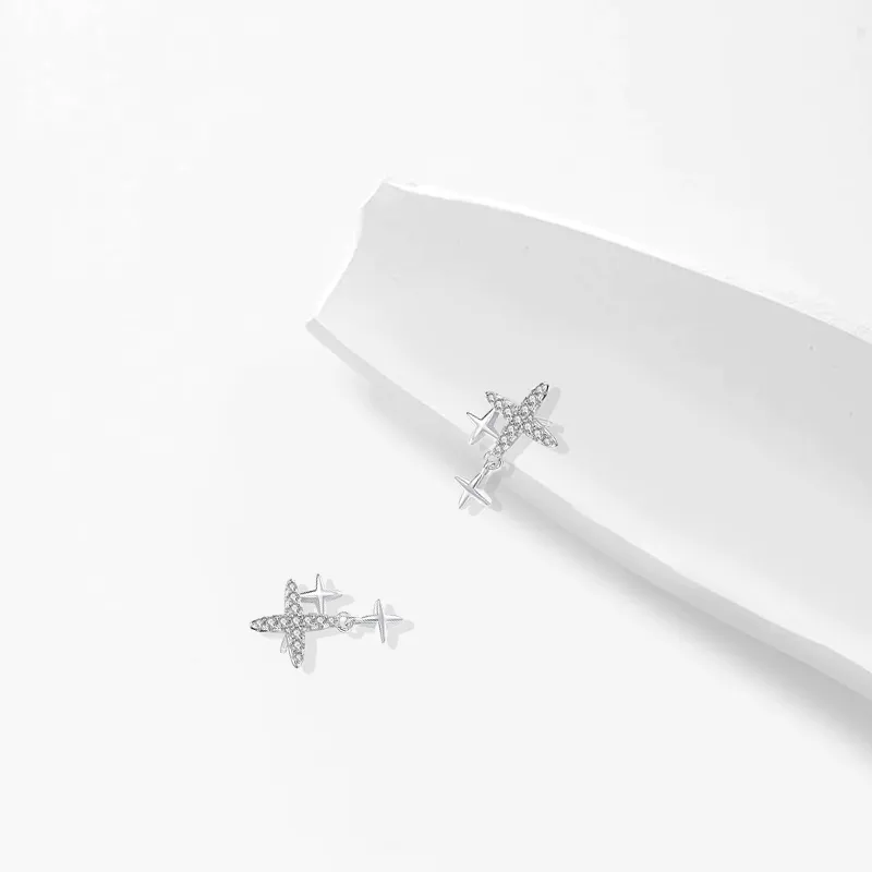 Muyan S999 Fine Silver Stud Earrings Women's-2