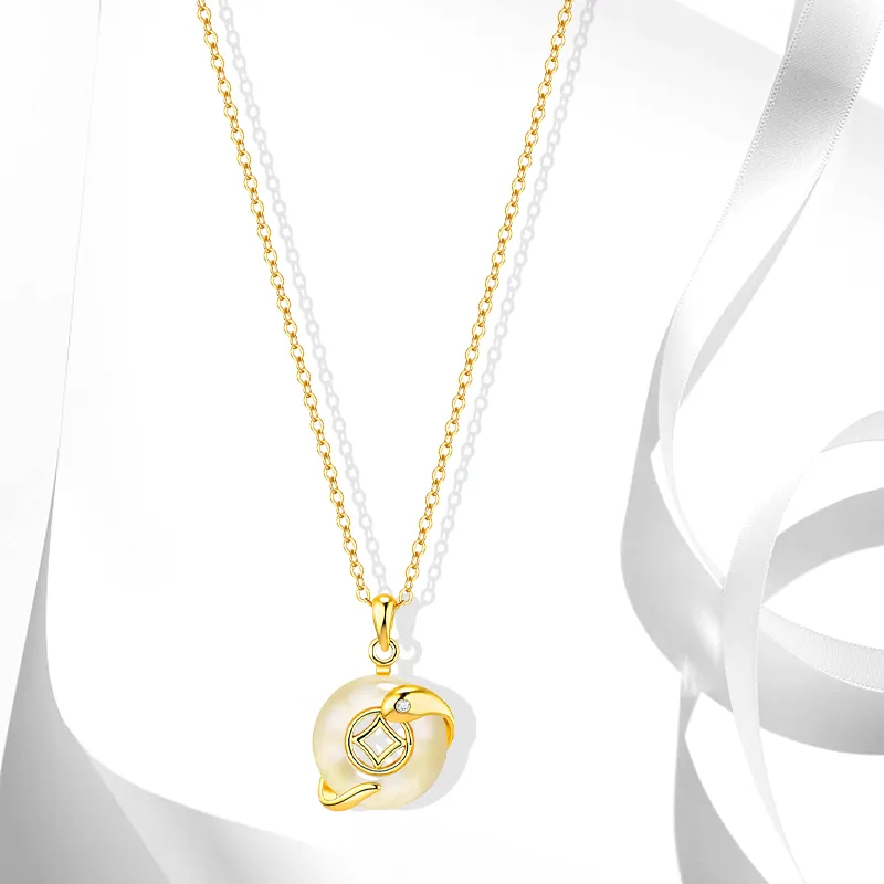 Muyan Chalcedony Necklaces Women's-2