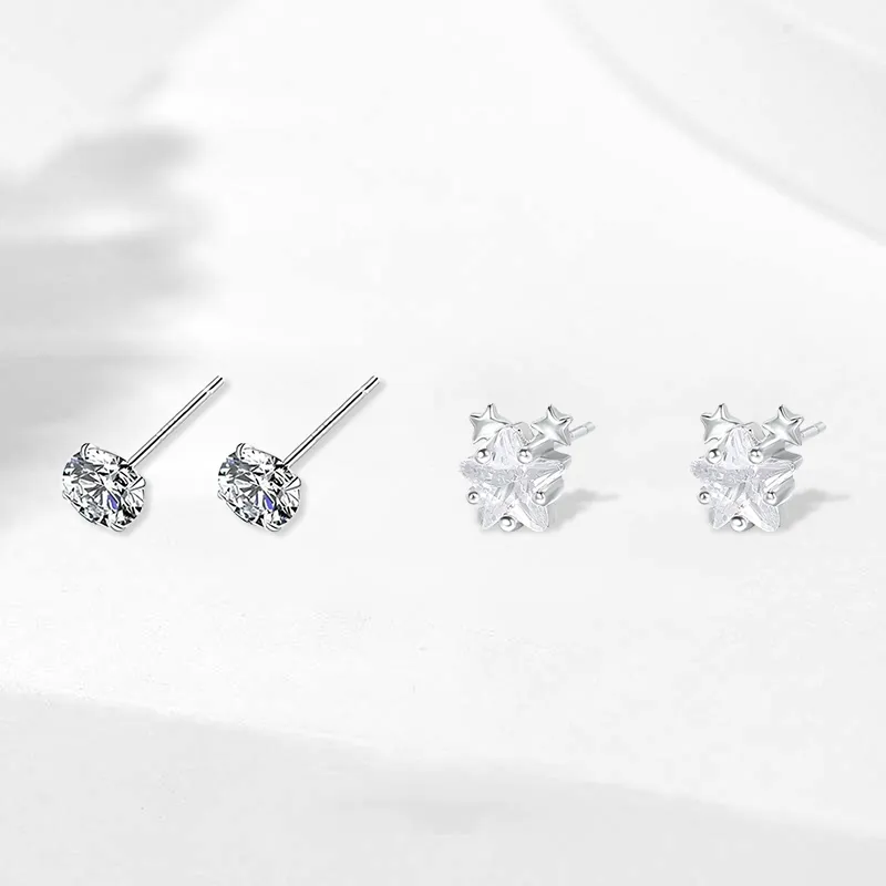 GIFU S999 Fine Silver Stud Earrings Women's-3