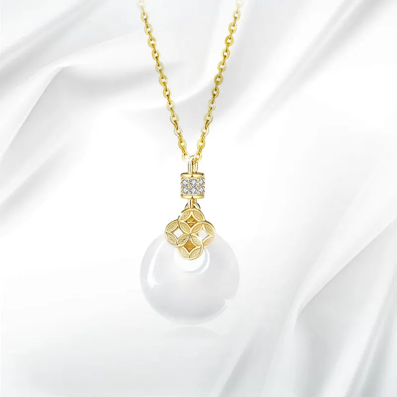 GIFU Chalcedony Jade Necklaces Women's-2