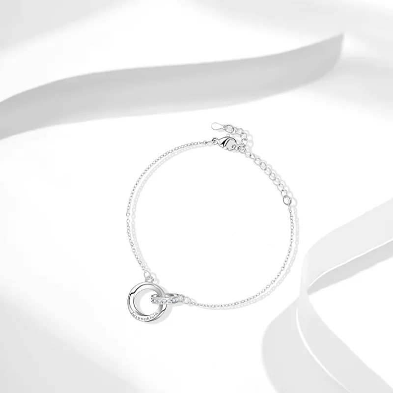 Muyan Alloy Mobius Double Loop Bracelet Women's-1