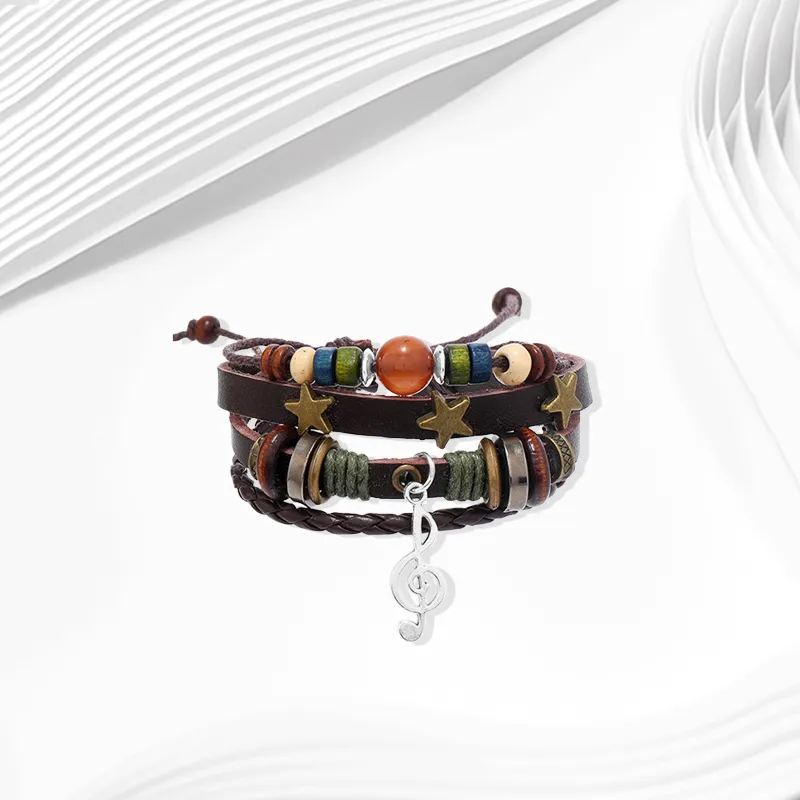 Muyan Alloy Stars Musical Note Bracelet Unisex-2