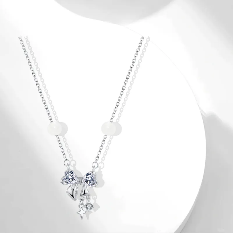 Muyan White Jade Bodhi Necklaces Women's-2