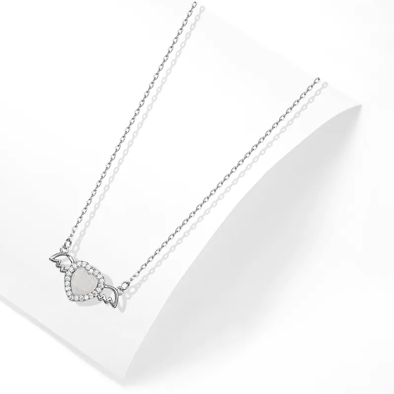 Muyan Glass Cat Eye Jade Necklaces Women's-1