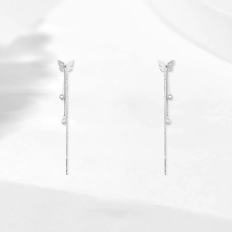 GIFU S925 Silver Drop Earrings Women's-2