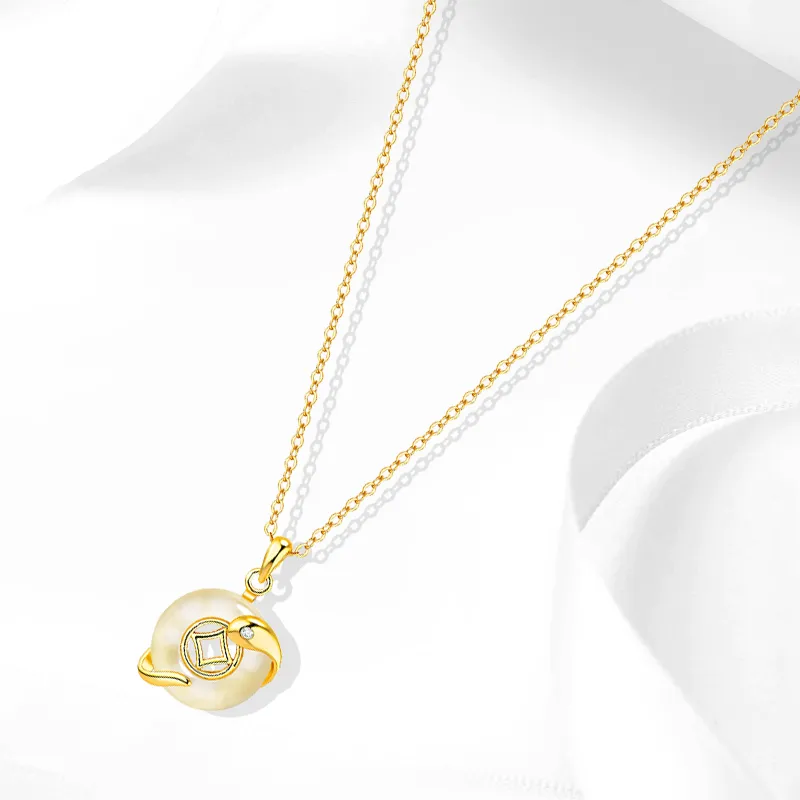 Muyan Chalcedony Necklaces Women's-1