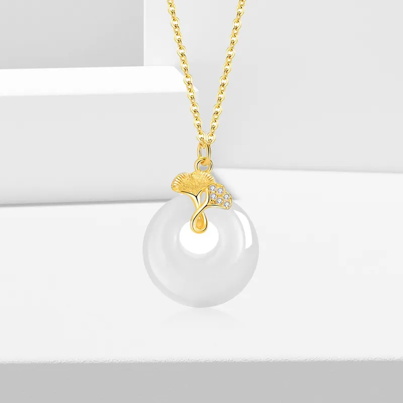 GIFU Chalcedony Jade Necklaces Women's-2