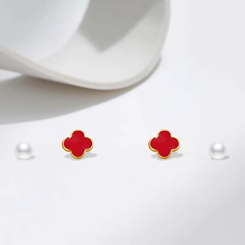 GIFU S925 Silver Stud Earrings Women's-3